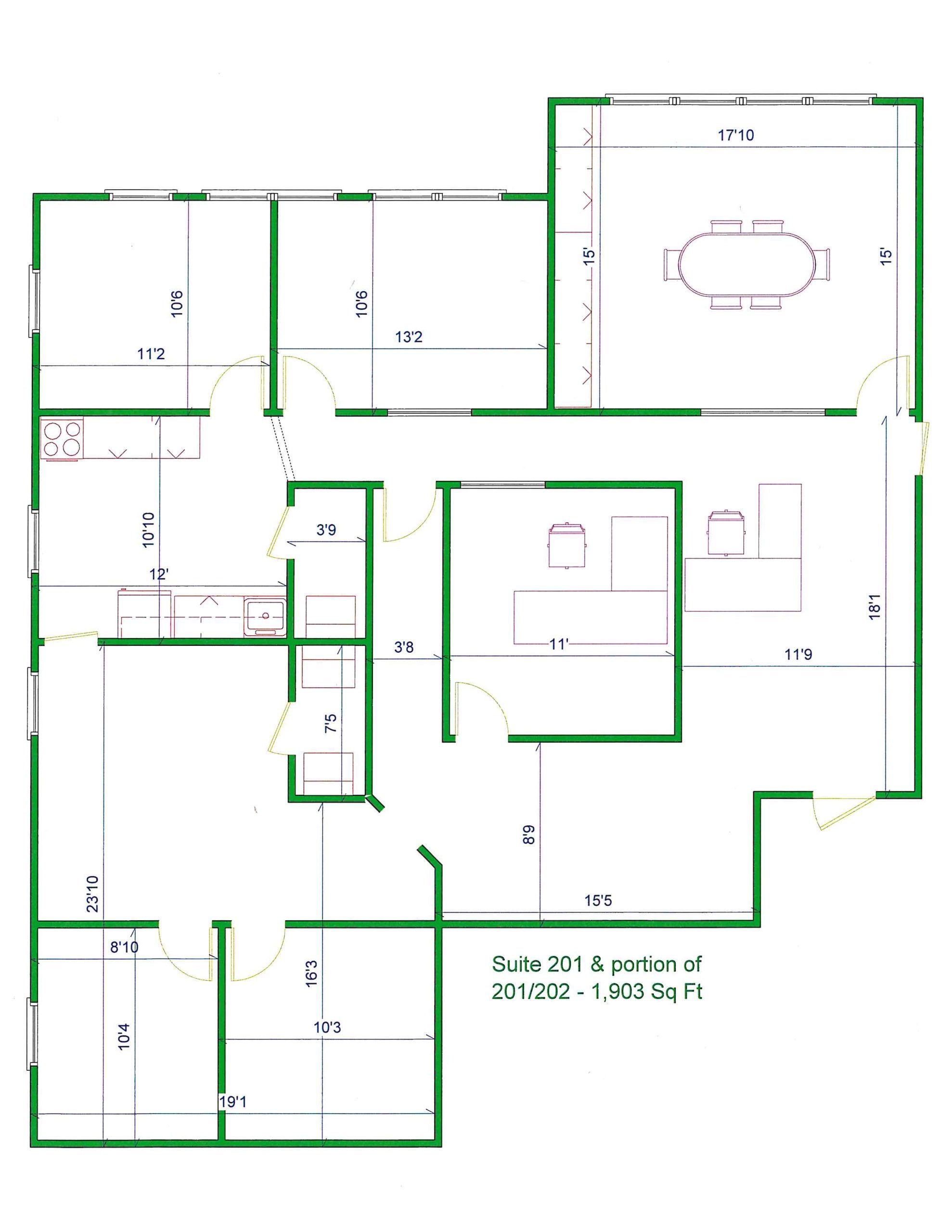 Plan Suite 201